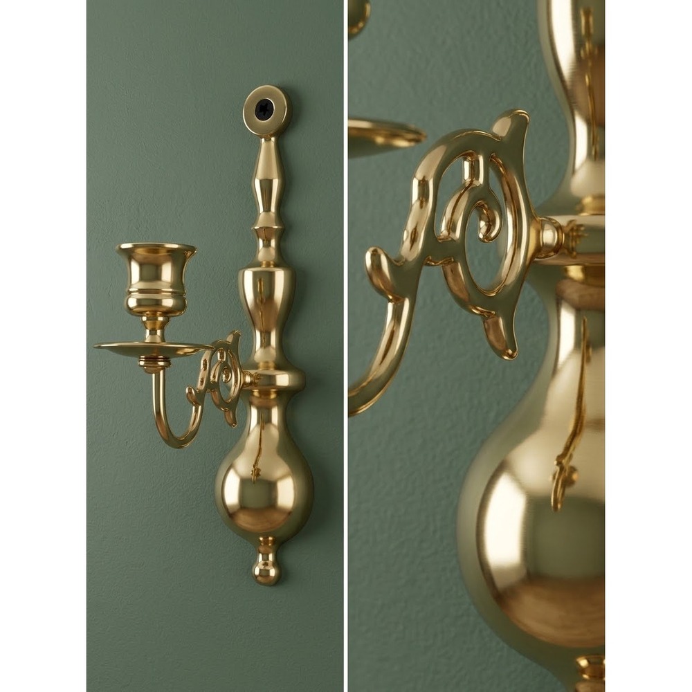 Baldwin Classics Single Arm Wall Sconce 7461.030 Polished Brass 9 inch NEW